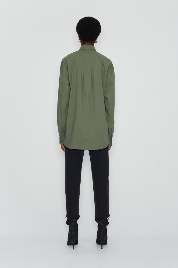 NATURAL CANVAS SHIRT WOMEN