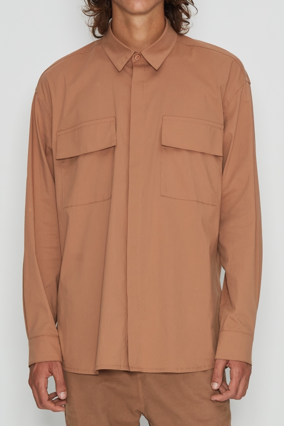 NATURAL CANVAS SHIRT MEN
