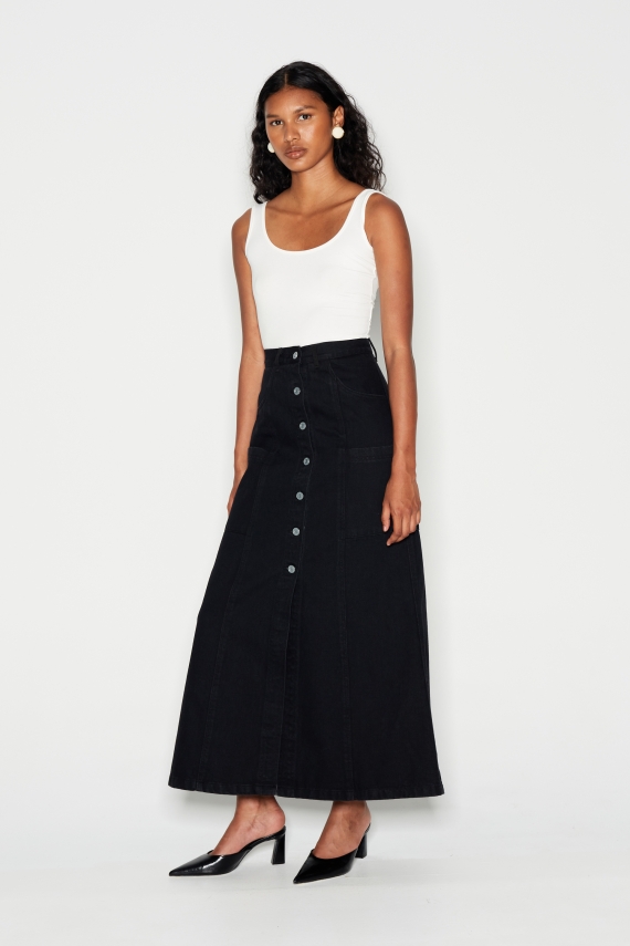 DENIM CREW SKIRT