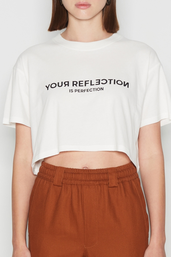 PERFECT REFLECTION CROP T-SHIRT