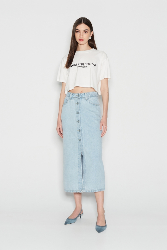 PERFECT REFLECTION CROP T-SHIRT