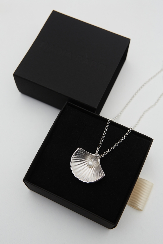OCEAN'S PEARL SILVER NECKLACE