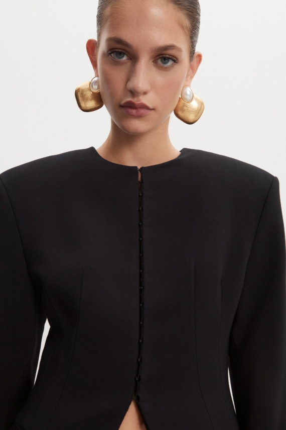 HOURGLASS BLAZER BLACK