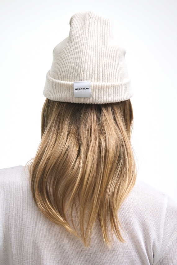 HOLLYWOOD BEANIE WHITE
