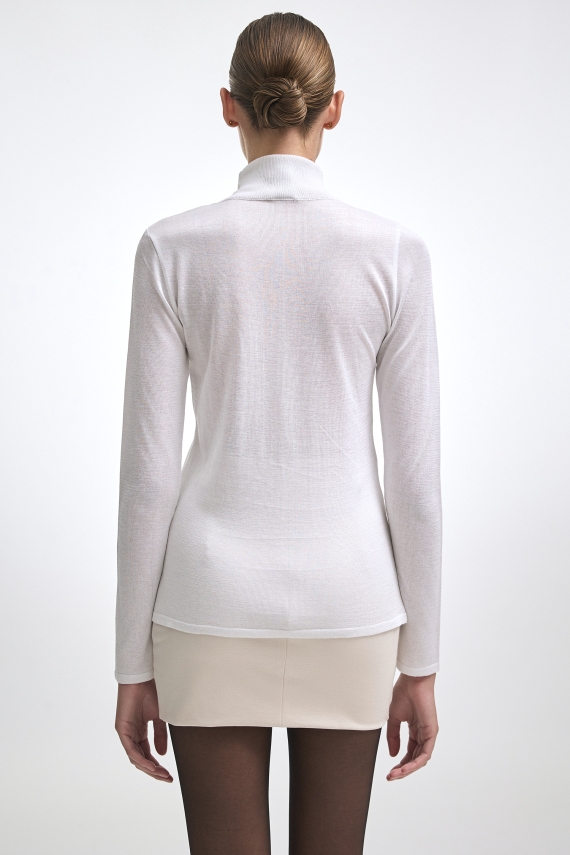 KATE KNITTED  BLOUSE WHITE 
