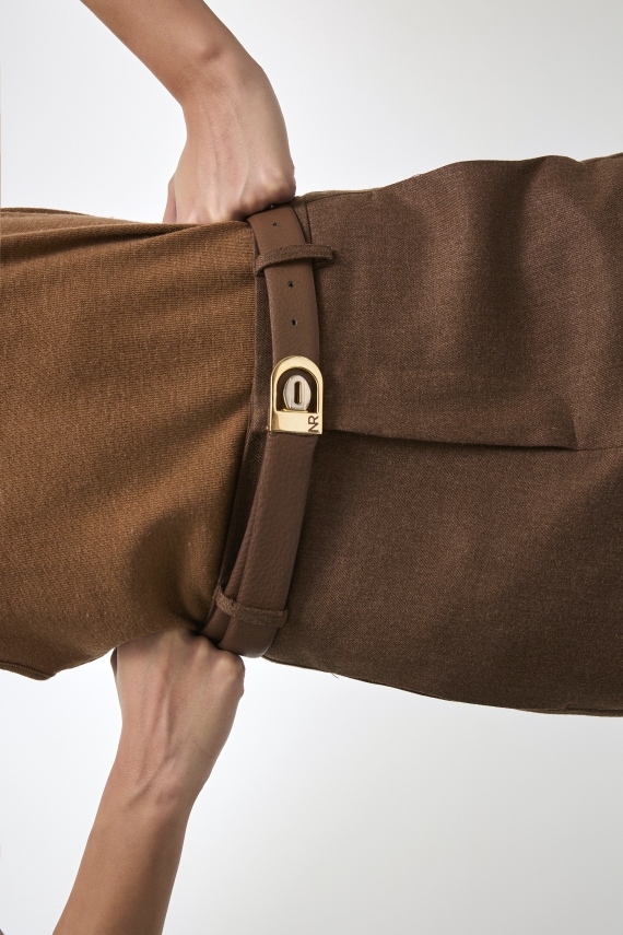 REI LEATHER BELT BROWN