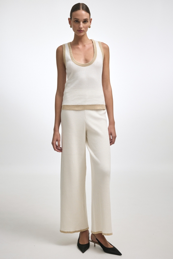 ROXANNE KNIT TOP OFFWHITE