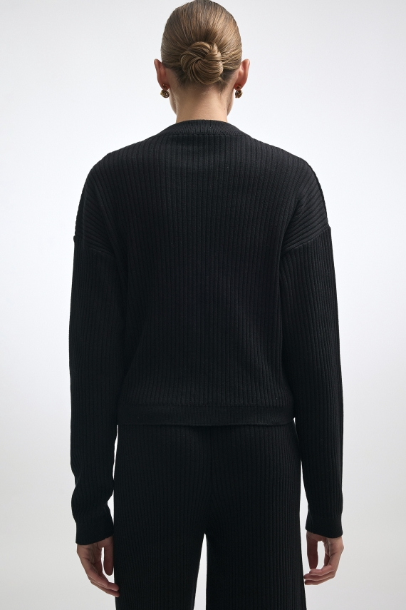 ROXANNE KNIT TROUSERS BLACK