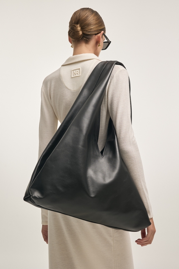 SIN LEATHER BAG BLACK