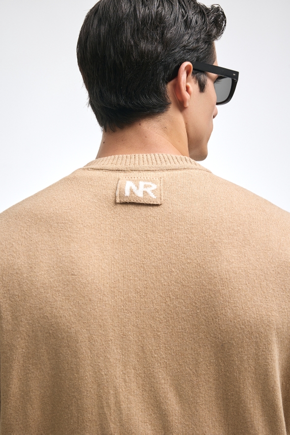 BASICK KNITTED VEST CAMEL