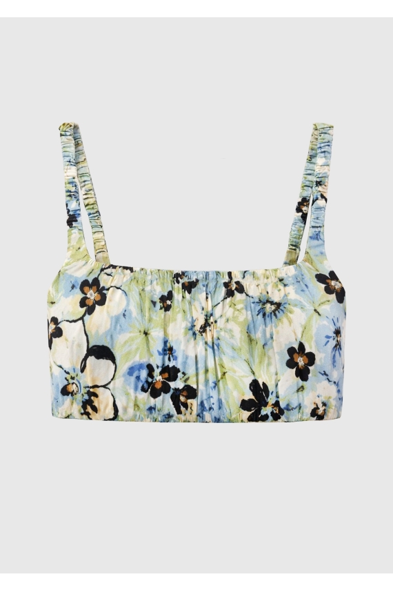ALICE TOP FLORAL BLUE