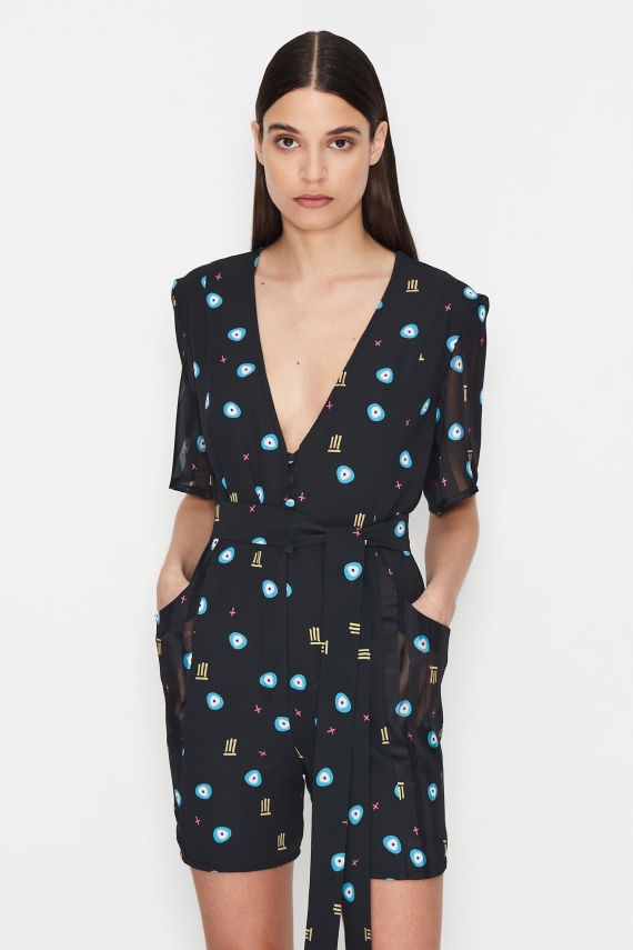 SEE & SHE BLACK PLAYSUIT