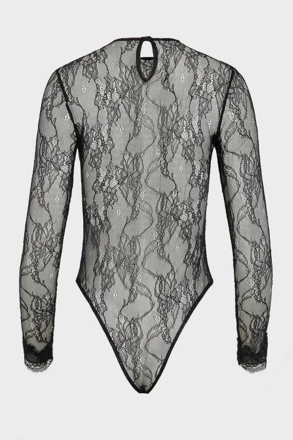VEIL BODYSUIT BLACK