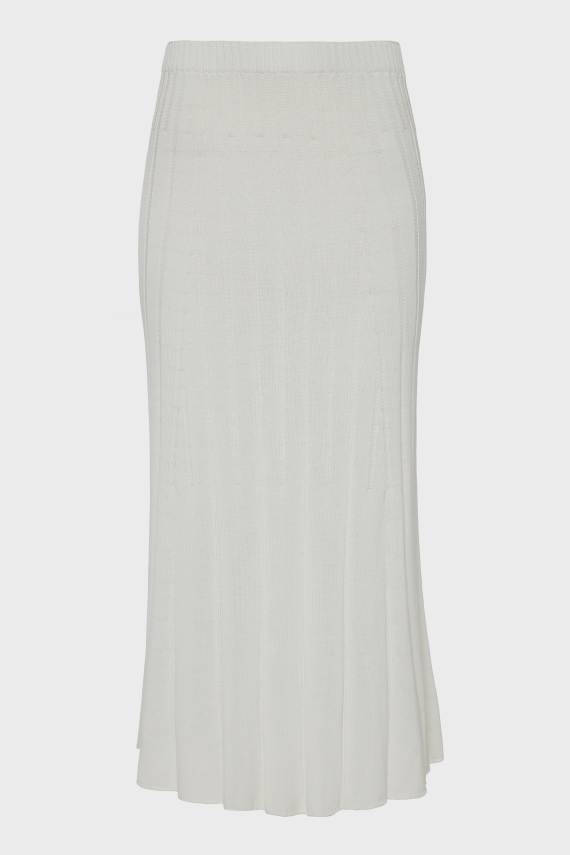 FEMME KNITTED SKIRT WHITE