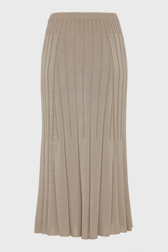 FEMME KNITTED SKIRT GREIGE