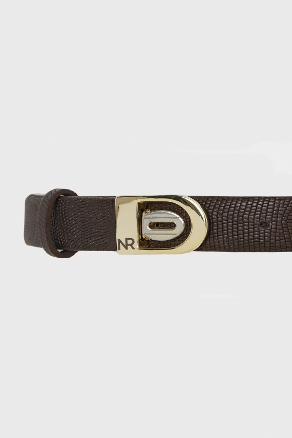 REI LEATHER BELT BROWN