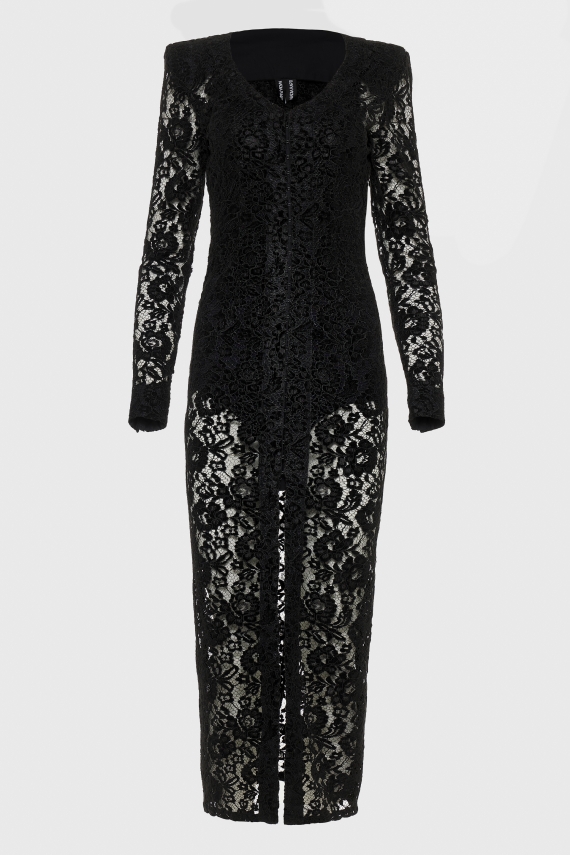 LACER DRESS BLACK