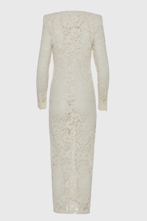 LACER DRESS ECRU