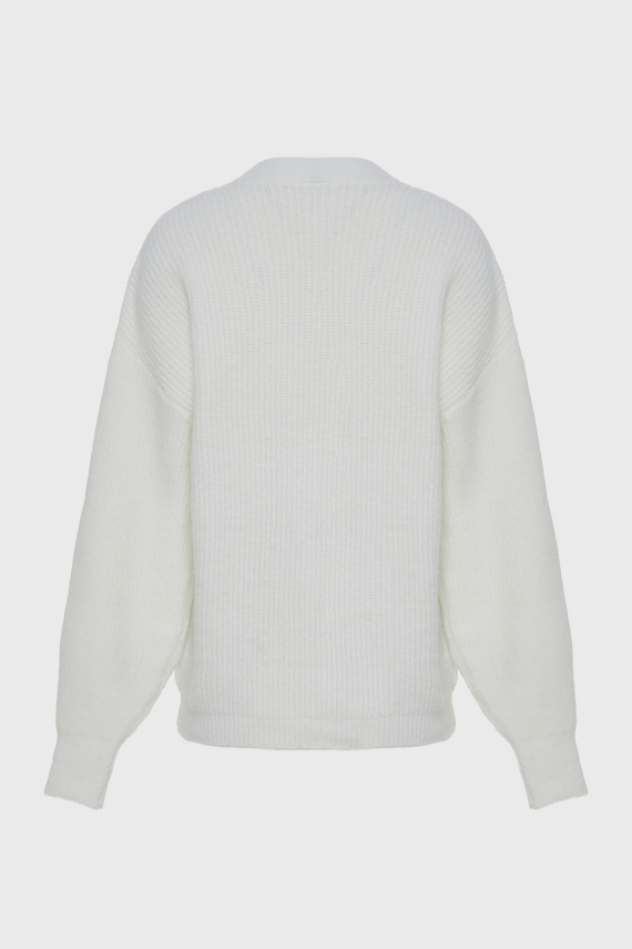 DONNA KNITTED CARDIGAN WHITE
