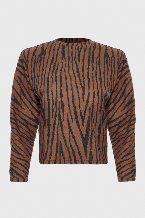 ZIBRA BLOUSE BROWN