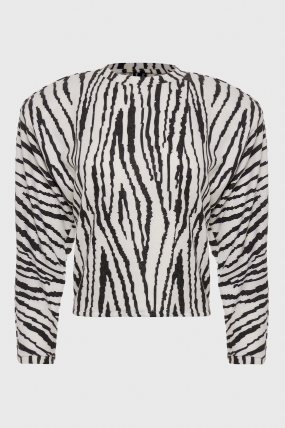 ZIBRA BLOUSE B&W