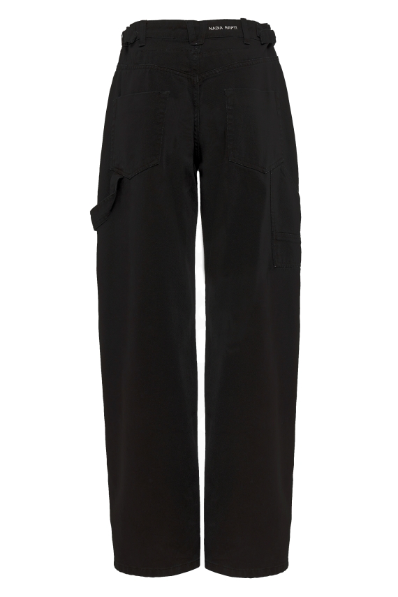 JEANIE DENIM TROUSERS BLACK
