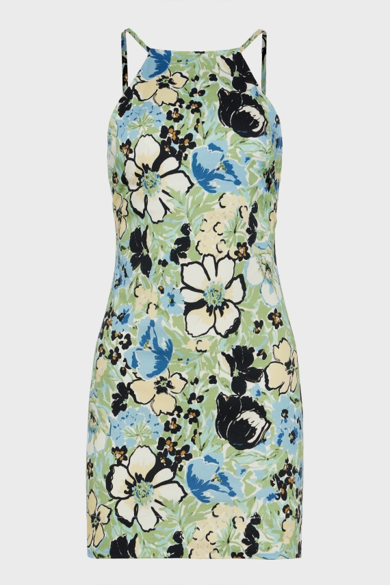 ALICE MINI DRESS FLORAL BLUE