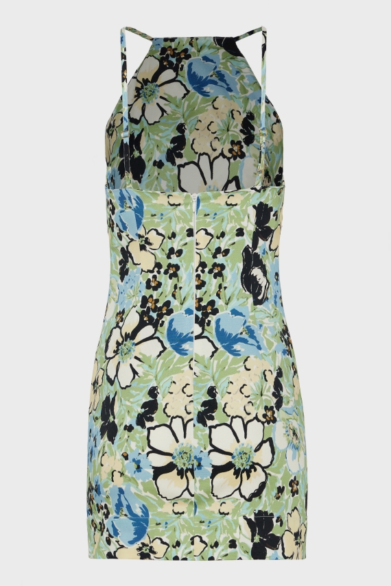 ALICE MINI DRESS FLORAL BLUE
