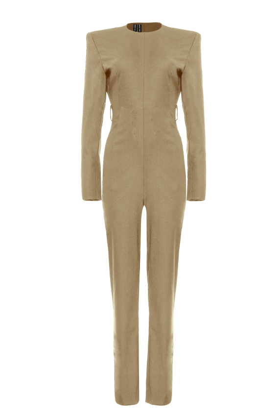 NIGHT SHIFT JUMPSUIT BEIGE