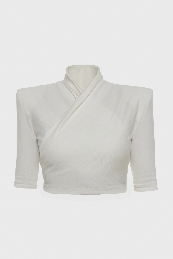MELANIE CROP TOP OFFWHITE