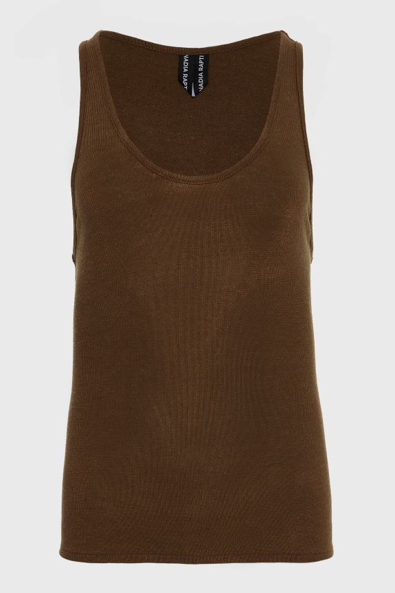 WHITNEY TOP BROWN