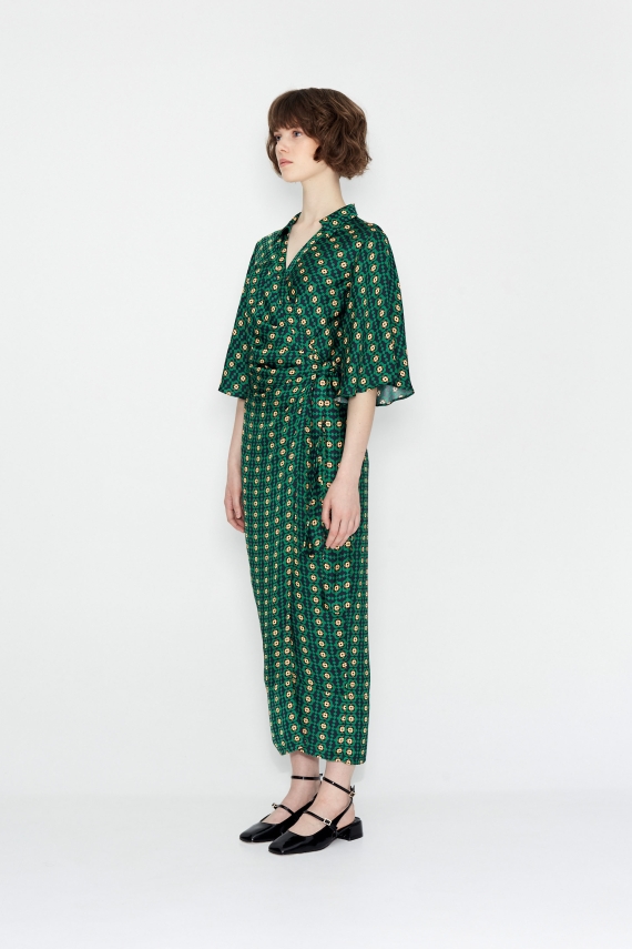 COTE DE FLEUR WRAP DRESS