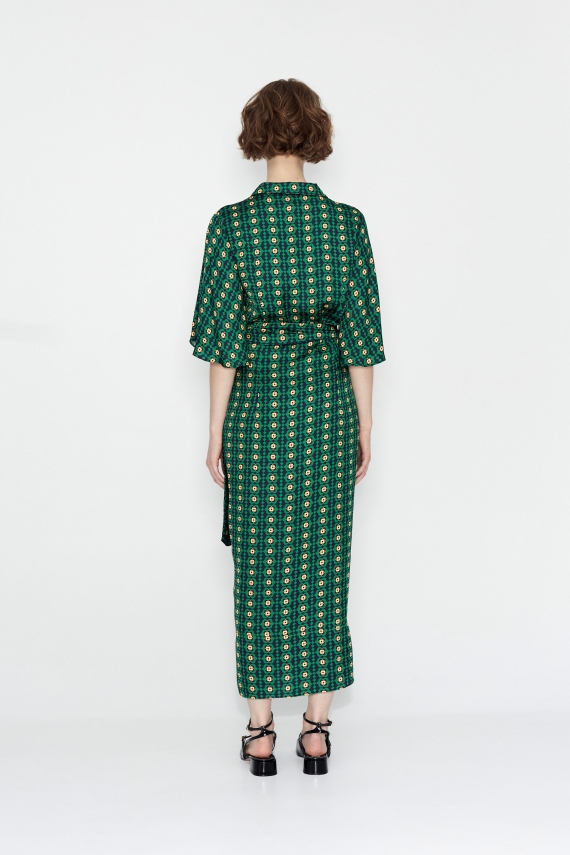 COTE DE FLEUR WRAP DRESS