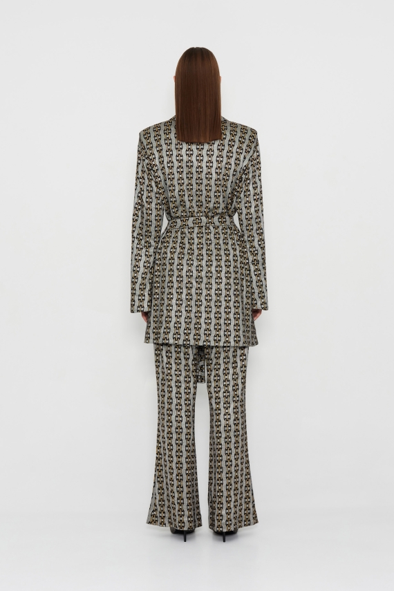 GALVANIZED BLAZER METALLIC SILVER