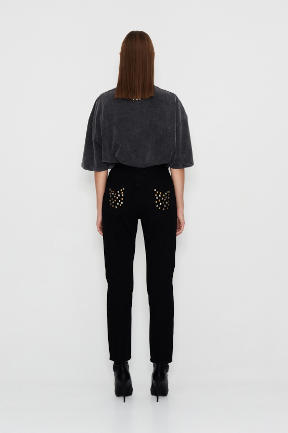STUDDED DREAMS JEANS BLACK