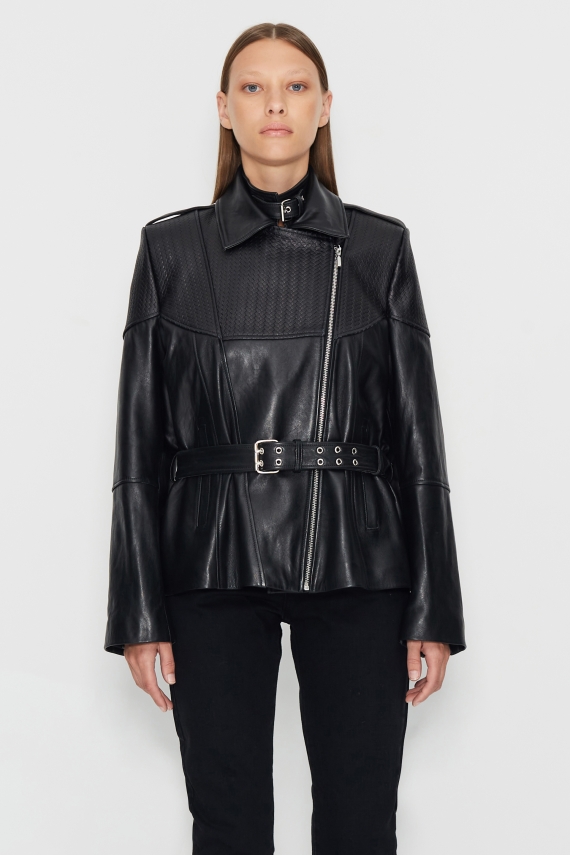 MOMENTUM LEATHER JACKET BLACK