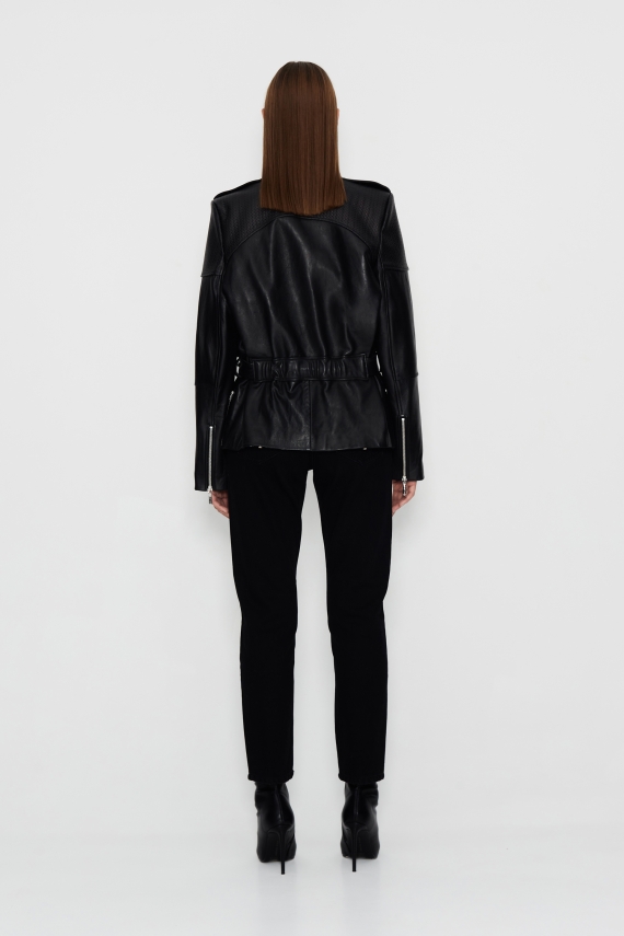 MOMENTUM LEATHER JACKET BLACK