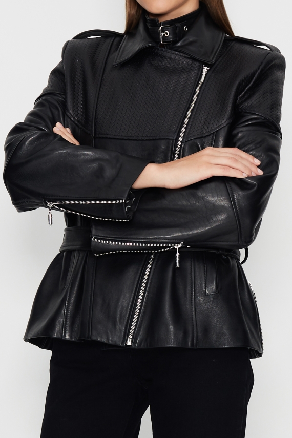 MOMENTUM LEATHER JACKET BLACK