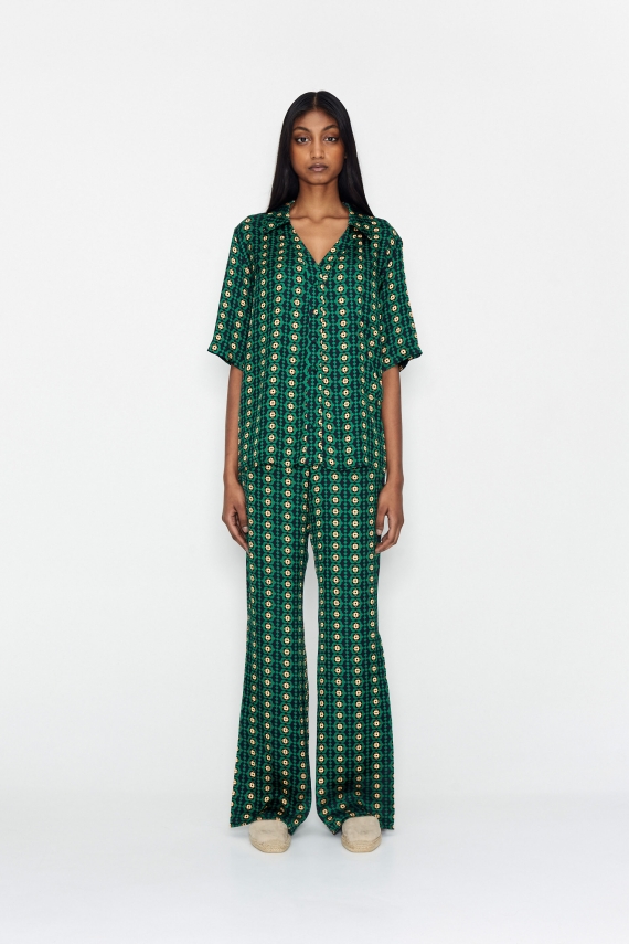 COTE DE FLEUR PANTS GREEN