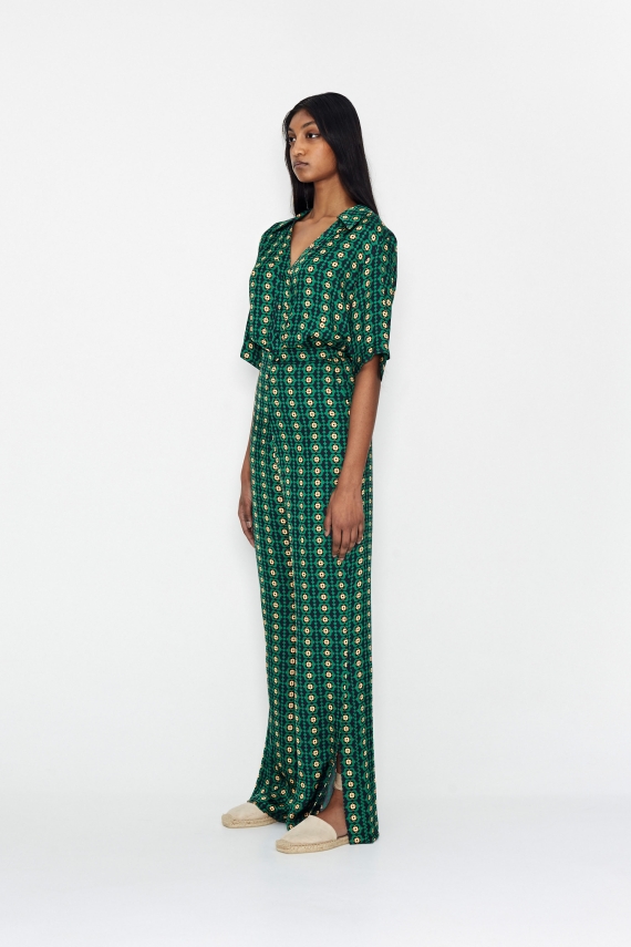 COTE DE FLEUR PANTS GREEN