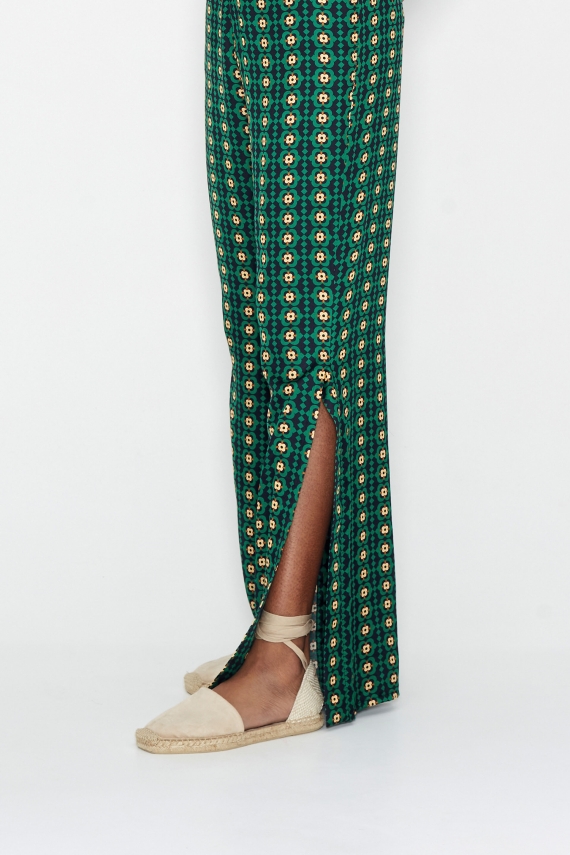 COTE DE FLEUR PANTS GREEN