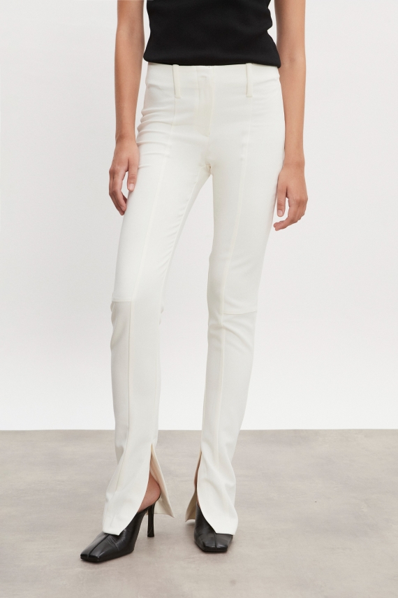 HOURGLASS SKINNY TROUSERS OFF WHITE