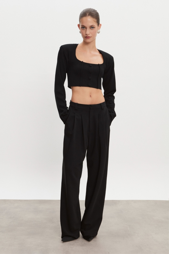 HOURGLASS TROUSERS BLACK WOMEN/MEN