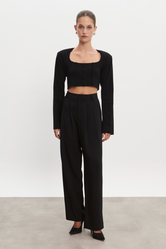 HOURGLASS TROUSERS BLACK WOMEN/MEN