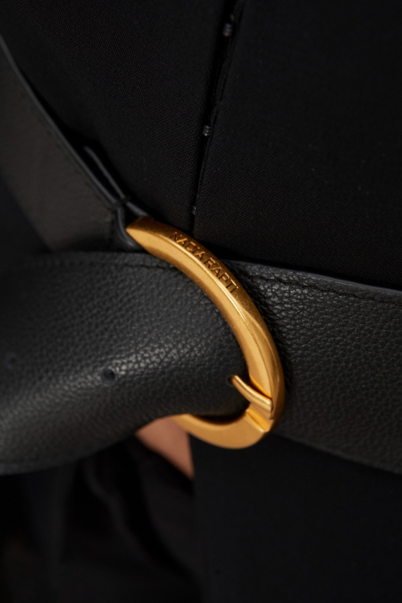 ZOE LEATHER BELT BLACK