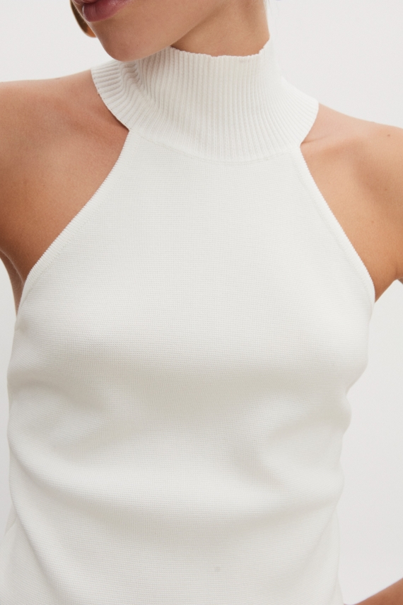 HEAVEN KNITTED TOP OFF WHITE