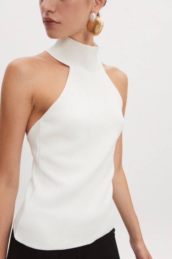 HEAVEN KNITTED TOP OFF WHITE