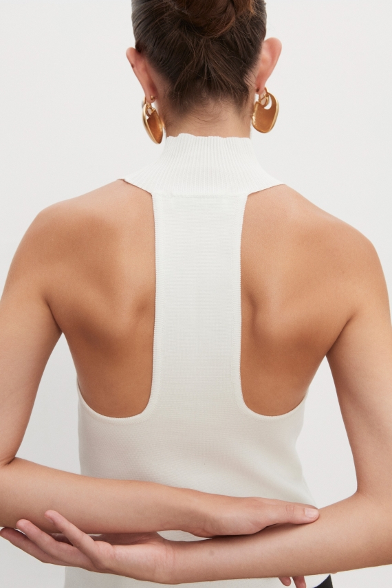 HEAVEN KNITTED TOP OFF WHITE