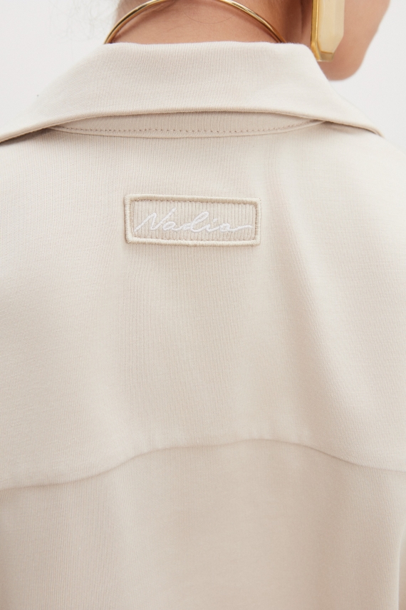JAZZ POLO BLOUSE BEIGE WOMEN/MEN