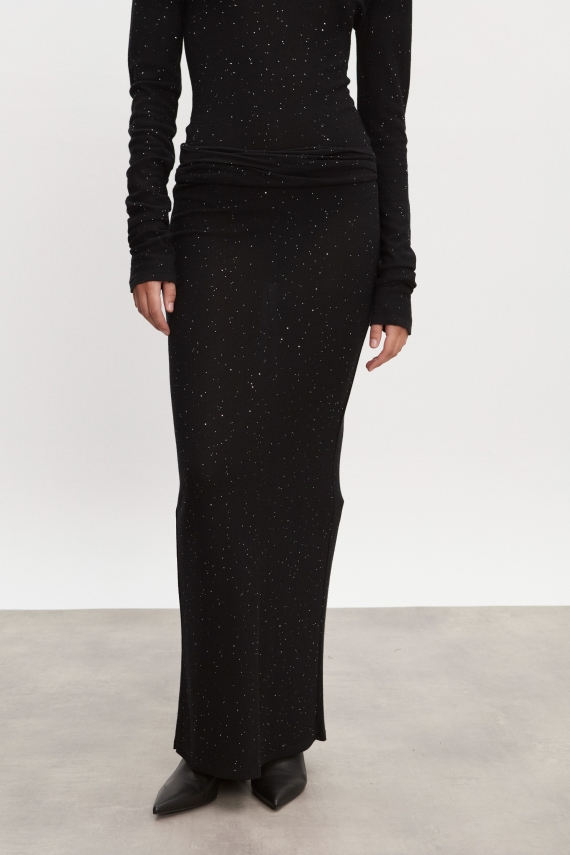 MAGNETIC KNITTED MAXI SKIRT 
